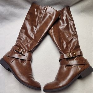 Women's Tall Brown Riding Boot